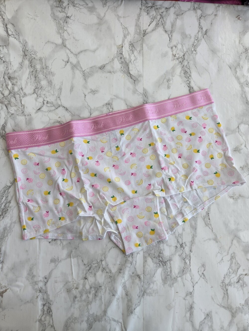 Victoria's Secret PINK Logo Cotton Boyshort Panties XL NWT